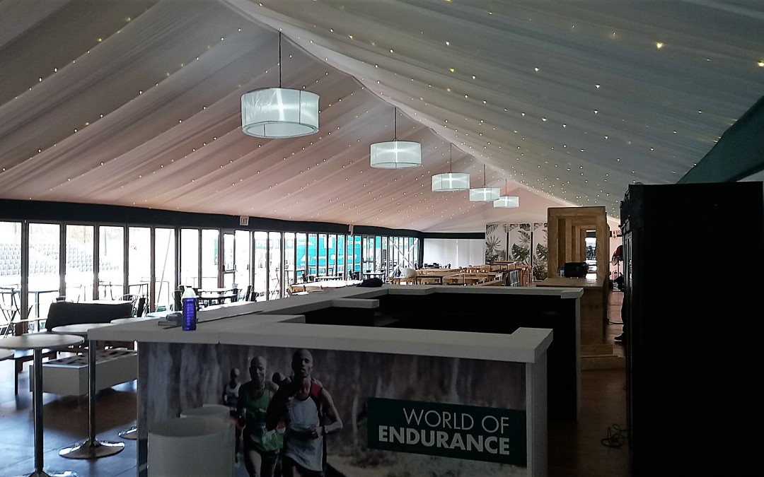 Marquee Draping at Two Oceans Marathon, Cape Town